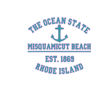 Westerly, RI Misquamicut Coordinates vinyl sticker